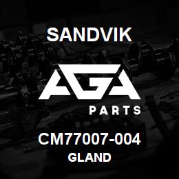 CM77007-004 Sandvik GLAND | AGA Parts