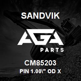 CM85203 Sandvik PIN 1.00" OD X | AGA Parts