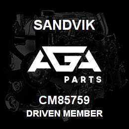 CM85759 Sandvik DRIVEN MEMBER | AGA Parts