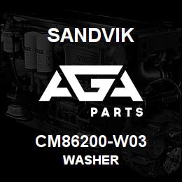 CM86200-W03 Sandvik WASHER | AGA Parts
