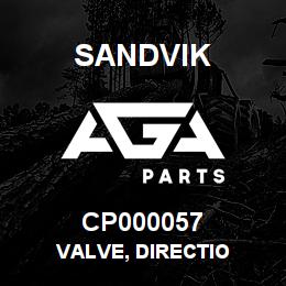 CP000057 Sandvik VALVE, DIRECTIO | AGA Parts