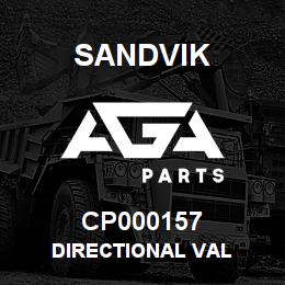 CP000157 Sandvik DIRECTIONAL VAL | AGA Parts