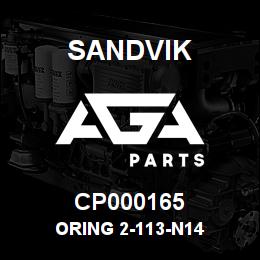 CP000165 Sandvik ORING 2-113-N14 | AGA Parts
