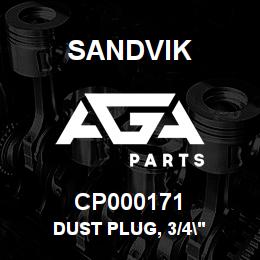 CP000171 Sandvik DUST PLUG, 3/4" | AGA Parts