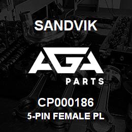 CP000186 Sandvik 5-PIN FEMALE PL | AGA Parts
