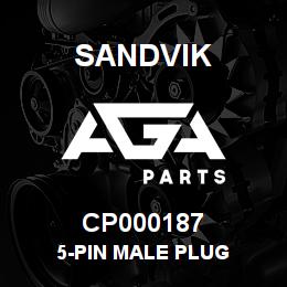 CP000187 Sandvik 5-PIN MALE PLUG | AGA Parts