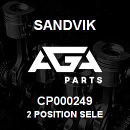 CP000249 Sandvik 2 POSITION SELE | AGA Parts