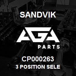 CP000263 Sandvik 3 POSITION SELE | AGA Parts