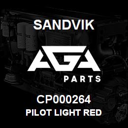 CP000264 Sandvik PILOT LIGHT RED | AGA Parts