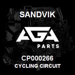 CP000266 Sandvik CYCLING CIRCUIT | AGA Parts