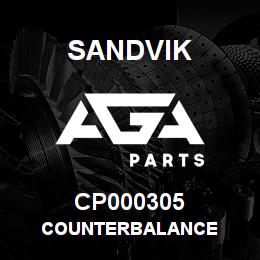 CP000305 Sandvik COUNTERBALANCE | AGA Parts