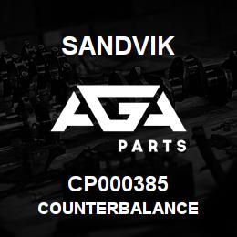 CP000385 Sandvik COUNTERBALANCE | AGA Parts