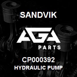 CP000392 Sandvik HYDRAULIC PUMP | AGA Parts