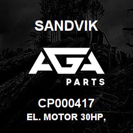 CP000417 Sandvik EL. MOTOR 30HP, | AGA Parts