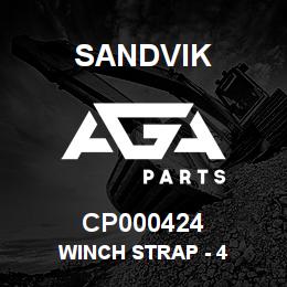 CP000424 Sandvik WINCH STRAP - 4 | AGA Parts