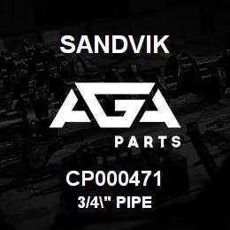 CP000471 Sandvik 3/4" PIPE | AGA Parts