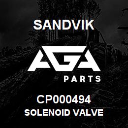 CP000494 Sandvik SOLENOID VALVE | AGA Parts