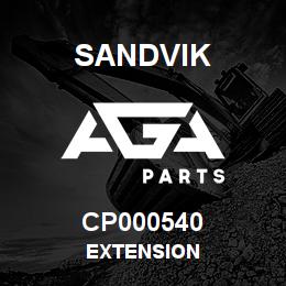 CP000540 Sandvik EXTENSION | AGA Parts