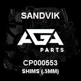 CP000553 Sandvik SHIMS (.5MM) | AGA Parts