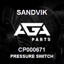 CP000671 Sandvik PRESSURE SWITCH | AGA Parts