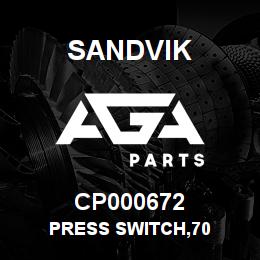 CP000672 Sandvik PRESS SWITCH,70 | AGA Parts