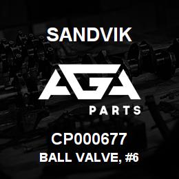 CP000677 Sandvik BALL VALVE, #6 | AGA Parts