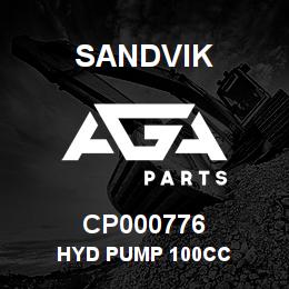CP000776 Sandvik HYD PUMP 100CC | AGA Parts