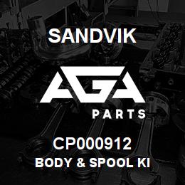 CP000912 Sandvik BODY & SPOOL KI | AGA Parts