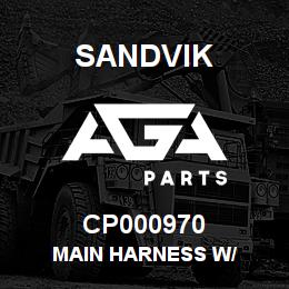 CP000970 Sandvik MAIN HARNESS W/ | AGA Parts