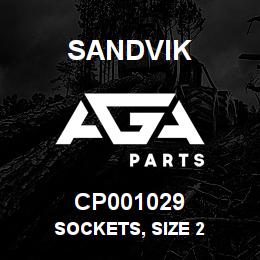 CP001029 Sandvik SOCKETS, SIZE 2 | AGA Parts
