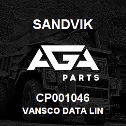CP001046 Sandvik VANSCO DATA LIN | AGA Parts