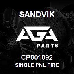 CP001092 Sandvik SINGLE PNL FIRE | AGA Parts