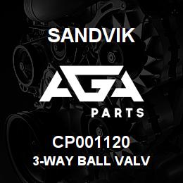 CP001120 Sandvik 3-WAY BALL VALV | AGA Parts