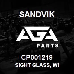 CP001219 Sandvik SIGHT GLASS, WI | AGA Parts