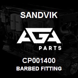 CP001400 Sandvik BARBED FITTING | AGA Parts