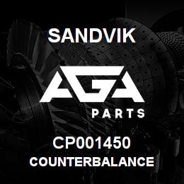 CP001450 Sandvik COUNTERBALANCE | AGA Parts