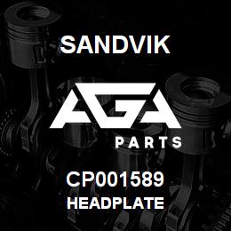 CP001589 Sandvik HEADPLATE | AGA Parts