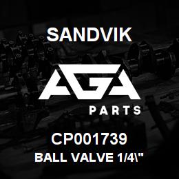 CP001739 Sandvik BALL VALVE 1/4" | AGA Parts