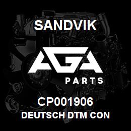 CP001906 Sandvik DEUTSCH DTM CON | AGA Parts