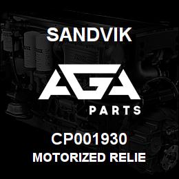 CP001930 Sandvik MOTORIZED RELIE | AGA Parts