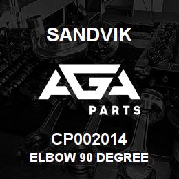 CP002014 Sandvik ELBOW 90 DEGREE | AGA Parts