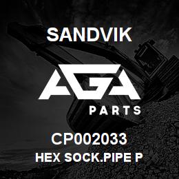 CP002033 Sandvik HEX SOCK.PIPE P | AGA Parts