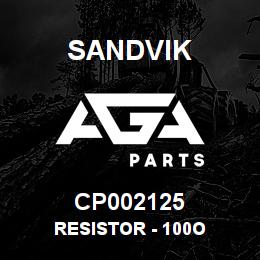 CP002125 Sandvik RESISTOR - 100O | AGA Parts