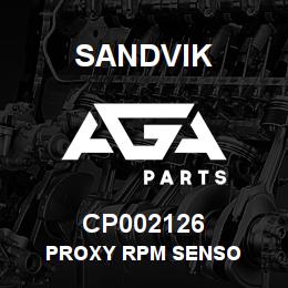 CP002126 Sandvik PROXY RPM SENSO | AGA Parts