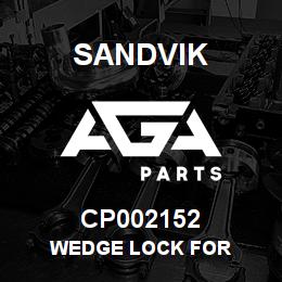 CP002152 Sandvik WEDGE LOCK FOR | AGA Parts