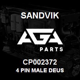 CP002372 Sandvik 4 PIN MALE DEUS | AGA Parts