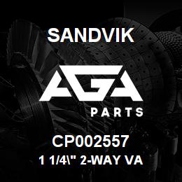 CP002557 Sandvik 1 1/4" 2-WAY VA | AGA Parts
