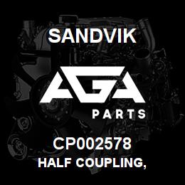 CP002578 Sandvik HALF COUPLING, | AGA Parts