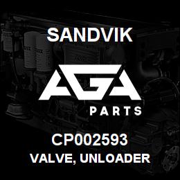 CP002593 Sandvik VALVE, UNLOADER | AGA Parts