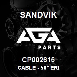 CP002615 Sandvik CABLE - 50' ERI | AGA Parts